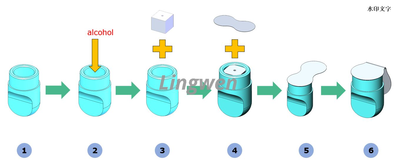 disinfection cap-5 desinfeksi tutup-5