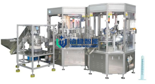 Lingwen Medical Device Luer Lock Plastik Syringe Assembly Machine